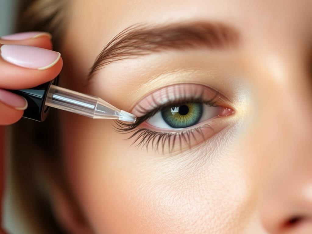 PAPOIYA Wimpernserum wird entlang des Wimpernkranzes aufgetragen PAPOIYA Wimpernserum wird entlang des Wimpernkranzes aufgetragen