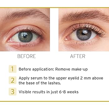 Peptide Wirkung auf Wimpern